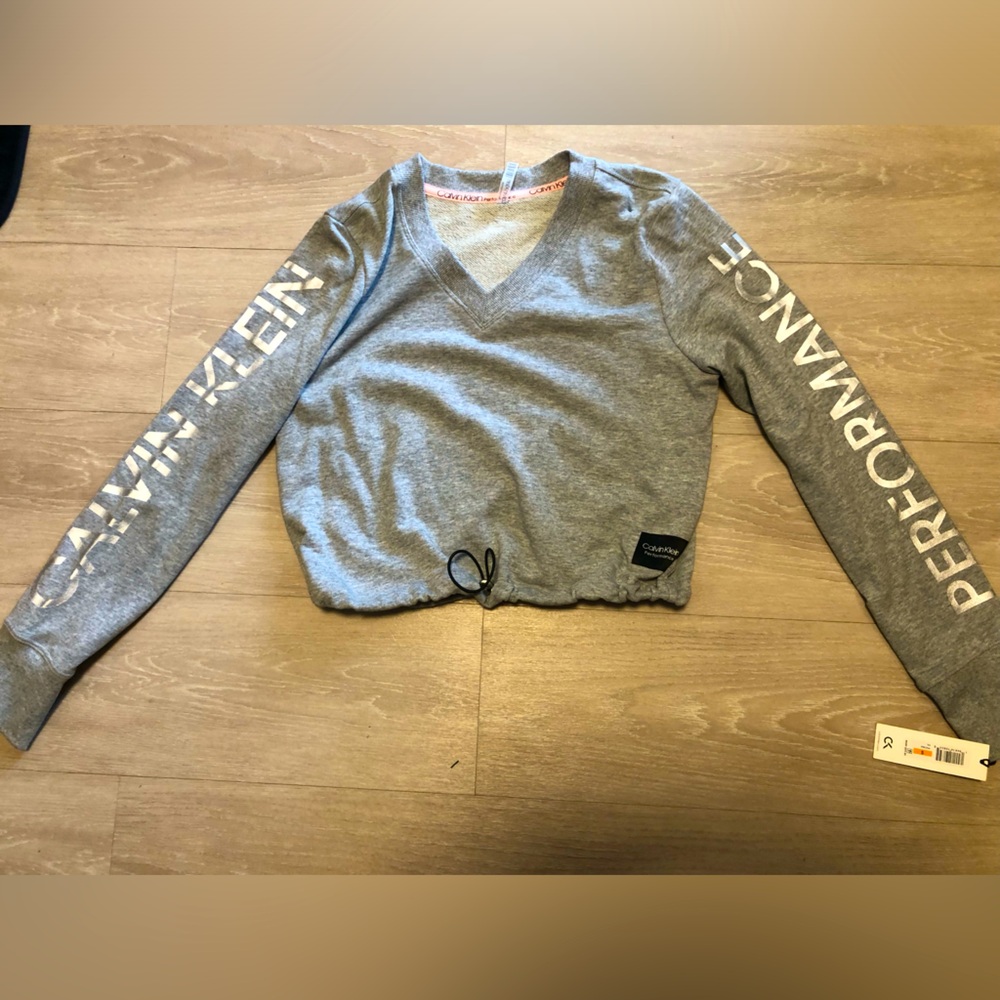 Calvin Klein crop top sweatshirt  NWT